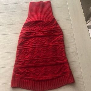 Dog Sweater - Red - Like New